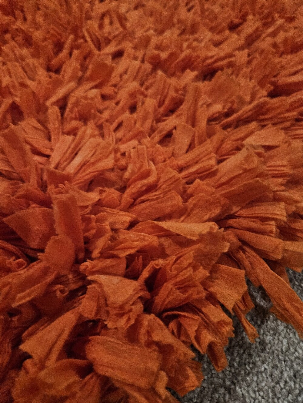 Orange Shaggy Rug - Picture 2 of 5